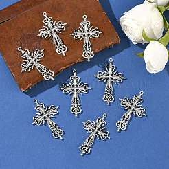 Тибетский Стиль цинковый сплав большие кулоны&nbsp;TIBEP-R334-117AS-RS