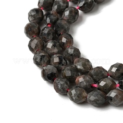 Нити из натуральных сиенитовых бусин&nbsp;G-K376-F09-01