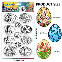 Timbri trasparenti in plastica pvc&nbsp;DIY-WH0618-0323