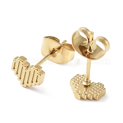 Серьги-гвоздики из нержавеющей стали 304 EJEW-Q788-06G