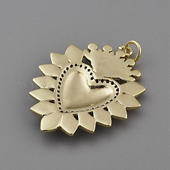 Латунь эмаль подвески&nbsp;LS-KK-WH0062-167E-G