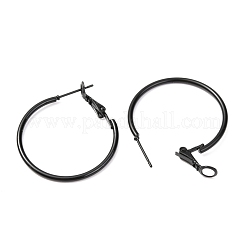 Серьги-кольца из нержавеющей стали с покрытием из краски для выпечки 201&nbsp;EJEW-P185-C01-01