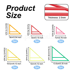 Акриловый стеганый шаблон для банданы для домашних животных DIY-WH0033-63E