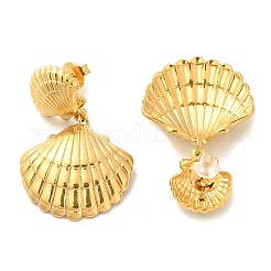 Серьги-гвоздики из нержавеющей стали 304&nbsp;EJEW-U043-03G