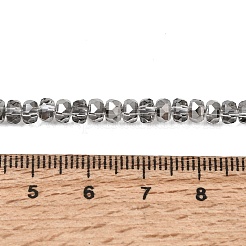Chapelets de perles en verre électroplaqué&nbsp;GLAA-Q105-03Q