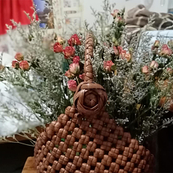 Пластик имитация ротанга плетение KY-WH0024-77