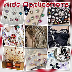 40шт 4 стиля акриловые пришивные стразы GACR-GA0001-05