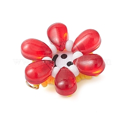 Подвески из стеклянных бусин в виде подсолнухов&nbsp;PALLOY-MZ01014-03