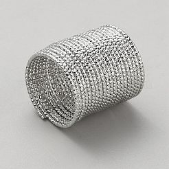 Fingerringe aus Drahtlegierung&nbsp;RJEW-WH0014-04P