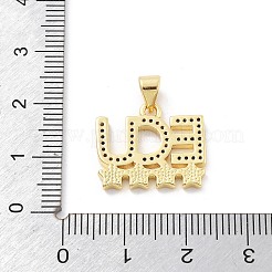 Латунные микро проложить кубического циркония подвески&nbsp;KK-Z098-12G