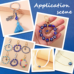 2 нити бусины ручной работы от сглаза лэмпворк нити&nbsp;LAMP-PA0001-49