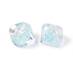 Ручной стеклянные фольга бисер пряди&nbsp;FOIL-N033-01C