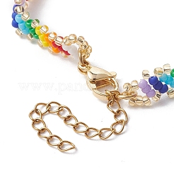 Браслет из стеклянных семян&nbsp;BJEW-MZ00058