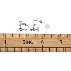 Латунный зажим на серьгах&nbsp;DIY-TA0002-20P