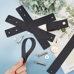 Прямоугольные кожаные ручки ящиков&nbsp;LS-AJEW-WH0251-77F