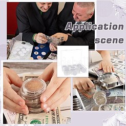 60 шт. пластиковый ящик для хранения памятных монет&nbsp;CON-PH0003-09