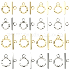 20 комплект из 2-х цветных застежек-тоглов из нержавеющей стали марки 304&nbsp;STAS-YW0003-08B