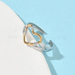 Открытые кольца манжеты из нержавеющей стали 304 RJEW-Z121-02GP-04