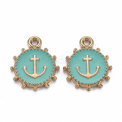 Подвески из эмали и сплава&nbsp;ENAM-N055-016B-NR