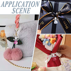 60 шт. двухцветные акриловые подвески&nbsp;PALLOY-AR00040