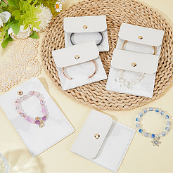 6 шт. сумки для хранения ювелирных изделий из искусственной кожи с железной кнопкой&nbsp;ABAG-CL0001-22A