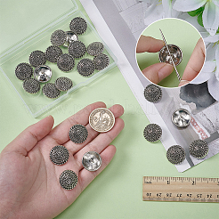 24 шт. пуговицы из сплава&nbsp;BUTT-FG0001-44