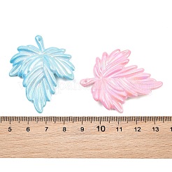 Pendentifs en acrylique bicolore&nbsp;AC-CBAE09B-01