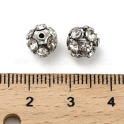 7 мм латунные бусины со стразами X1-KK-S519-01B-P