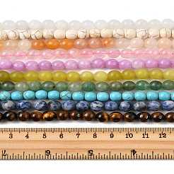 10 нитка 10 стиля натуральные и синтетические смешанные драгоценные камни круглые бусины нитки G-FS0005-90