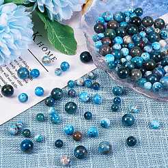 Круглые бусины из натурального апатита класса AB для набора для изготовления браслетов «сделай сам»&nbsp;DIY-SZ0006-82A