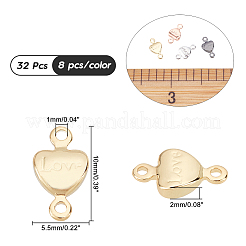 32 шт. 4-х цветные латунные соединительные звенья&nbsp;KK-AR0002-27