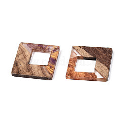 Подвески из непрозрачной смолы и ореха&nbsp;RESI-T060-52M