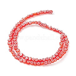 Handgemachte Millefiori-Glasperlen Stränge&nbsp;LS-LAMP-J035-4mm-67