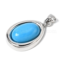 Pendentifs de turquoise synthétique&nbsp;KK-L267-01P-01