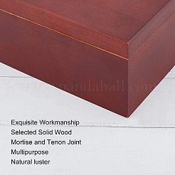 Boîte de rangement en bois&nbsp;WOOD-WH0103-39