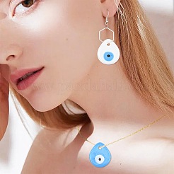 16 шт. 4-х цветные подвески ручной работы в стиле лэмпворк от сглаза&nbsp;LAMP-FS0001-69