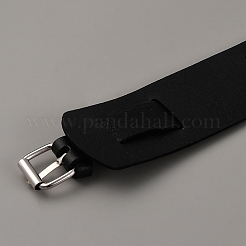 Винтажный панк-рок стиль широкий кожаный шнур браслеты на запястье браслеты для унисекс&nbsp;BJEW-WH20007-07A