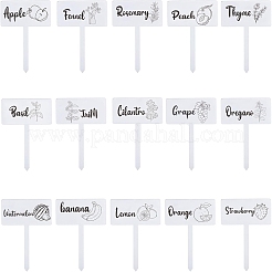 1 комплект акриловых этикеток для растений AJEW-CA0004-57A