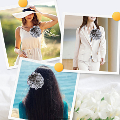 1 шт. броши из полиэстера&nbsp;JEWB-CN0001-07A