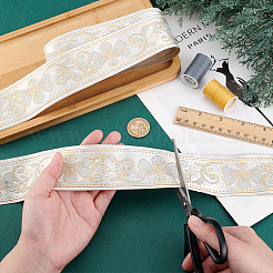 Поликоттоновая лента длиной 10 ярд в стиле ретро с цветком SENE-WH0003-21