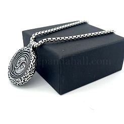 Мужские подвески-колье в виде символа инь-ян из нержавеющей стали 304.&nbsp;VP1359