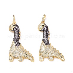 Латунные микро проложить кубического циркония подвески&nbsp;ZIRC-I063-45G-02