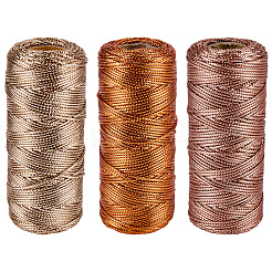 3 рулон полиэстеровых шнуров 3 цветов&nbsp;OCOR-CP0001-25A