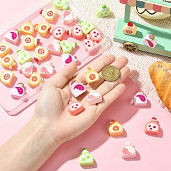 36 шт. 6 стиля смоляная модель еды скульптура витрина украшения&nbsp;DIY-CJ0003-15