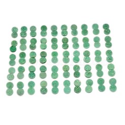 Гальванизирует естественно druzy кристально кабошоны&nbsp;G-L047-10mm-15