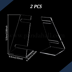 Présentoirs de montres en acrylique en forme de L&nbsp;ODIS-WH0086-081B
