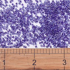 MIYUKIデリカビーズ  シリンダー  日本製シードビーズ  11/0  （db0284)スパークリングパープルライニングアクアラスター  1.3x1.6mm  穴：0.8mm  約2000個/10g&nbsp;X-SEED-J020-DB0284