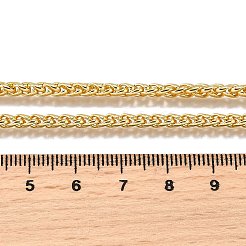 Ожерелья из латунной цепочки пшеницы толщиной 3 мм&nbsp;NJEW-M108-08G