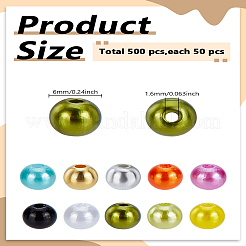 10 цвет abs пластмасса имитация жемчужные бусины&nbsp;MACR-LP0001-02A