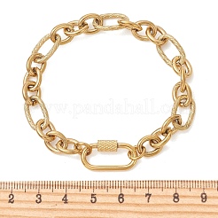 Armbänder aus 304er Edelstahl im Singapur-Stil für Damen&nbsp;BJEW-JB14064